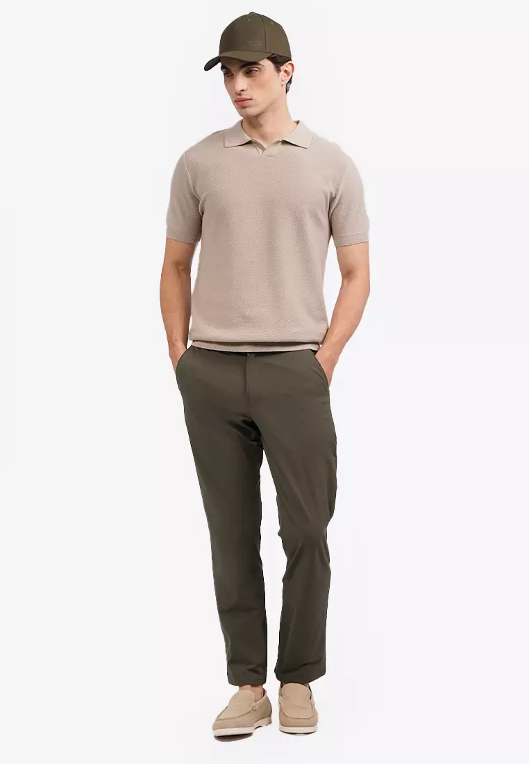Slim Tapered Pants with Utility Pocket
