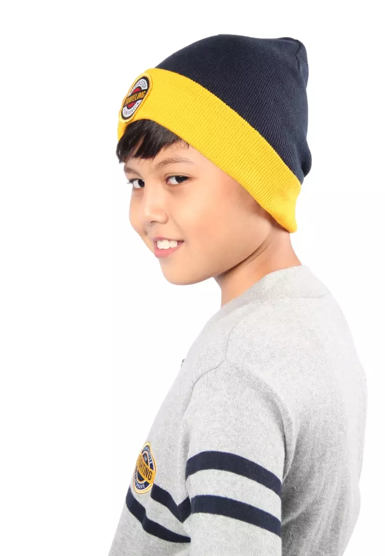 Twist Kids [Official Store] - Dave C, Topi Rajut/Beani Hat/Kerpus Anak Laki-Laki (usia 4-14 tahun) Warna Mustard