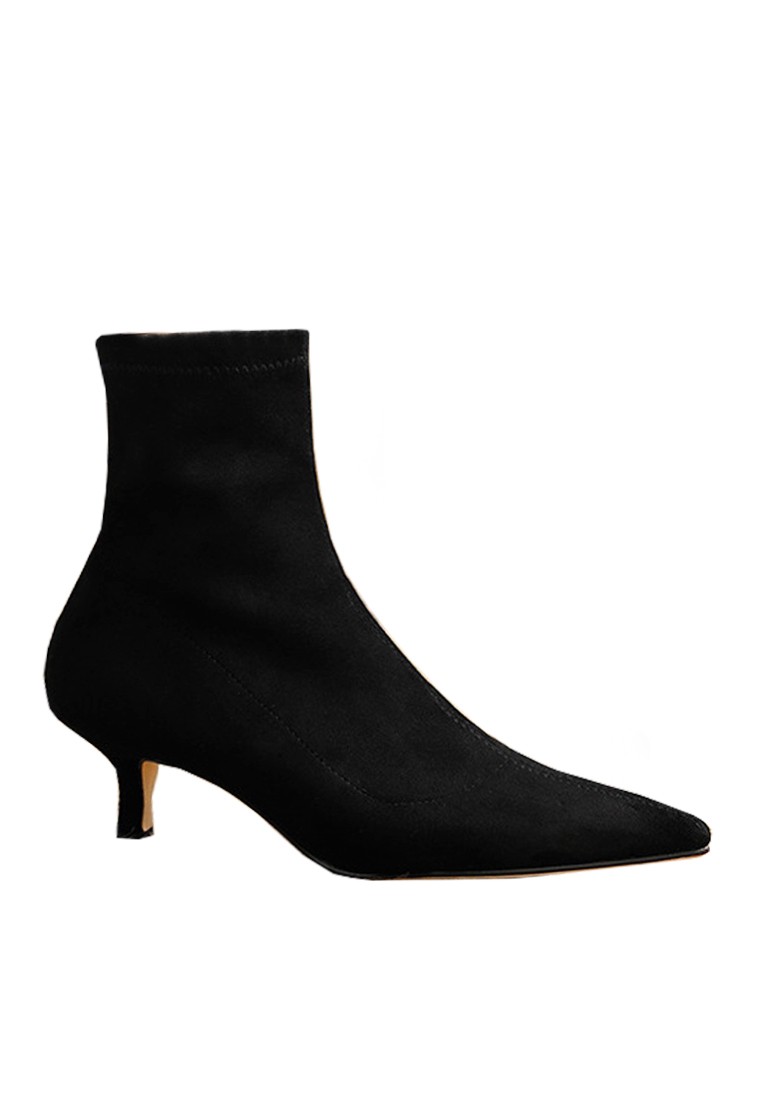 VANSA Slim Stretch Suede Ankle Boots VSW-B76070