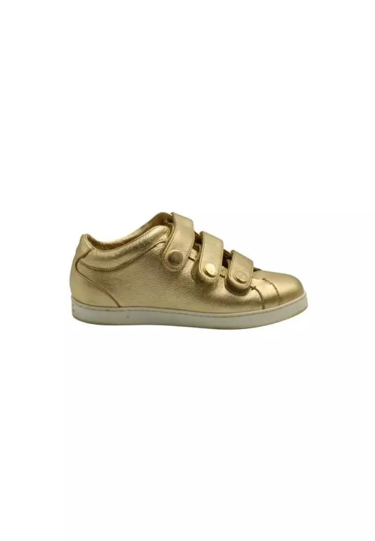 Gold velcro new arrivals sneakers