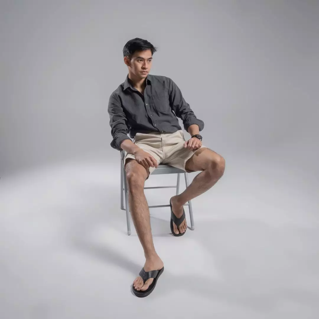 Cogen Sandal Jepit Pria Kulit Sendal Cowok Classic Series