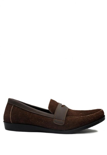 D-Island brown D-Island Shoes Slip On Cowhide Comfort Genuine Leather Brown DI594SH01GKGID_1