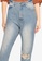 MISSGUIDED blue Riot Single Busted Knee Mom Jeans 0909FAAF61A654GS_2