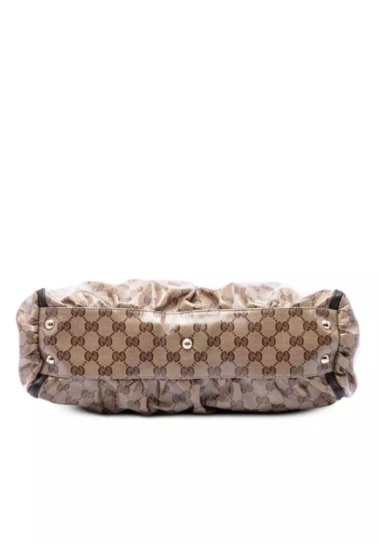 Pre-Loved Gucci Gg Crystal Abbey D Ring Tote