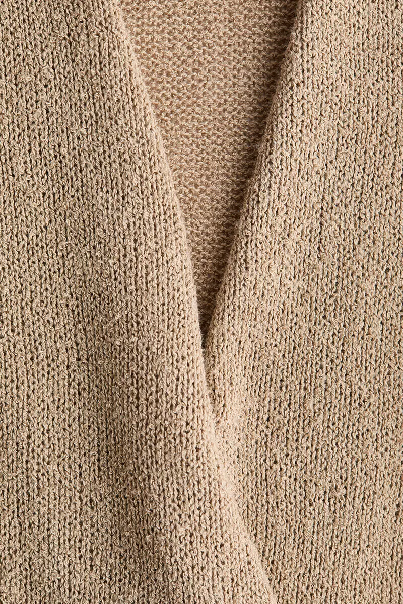 Knitted wrap top