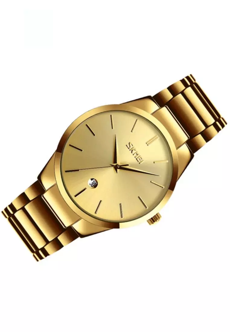 Jam Tangan Kasual Analog Pria Waterproof Strap Tali Material Stainless Steel MZ89 ORIGINAL