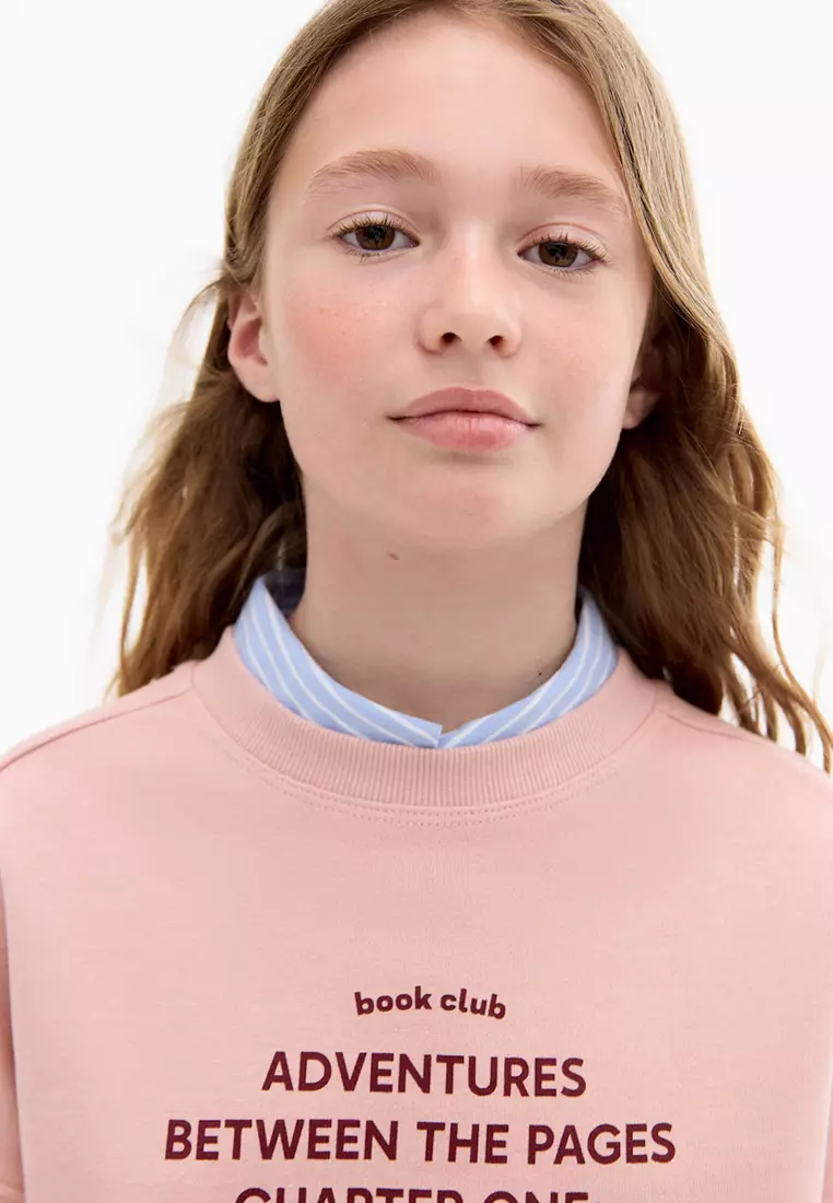 Printed Message Sweatshirt