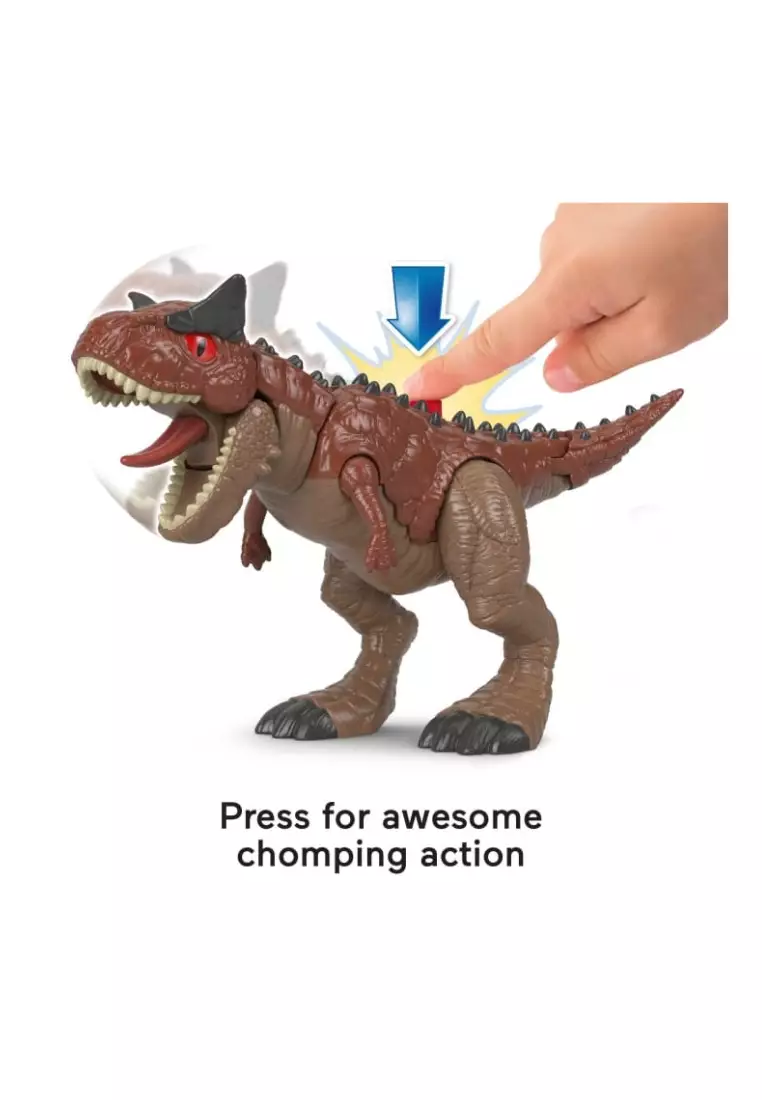 Fisher-price Imaginext Camp Cretaceous Carnotaurus And Darius Dinosaur Playset