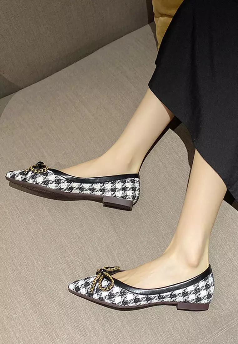 Bow Knot Pointed Flat Shoes WW373-20