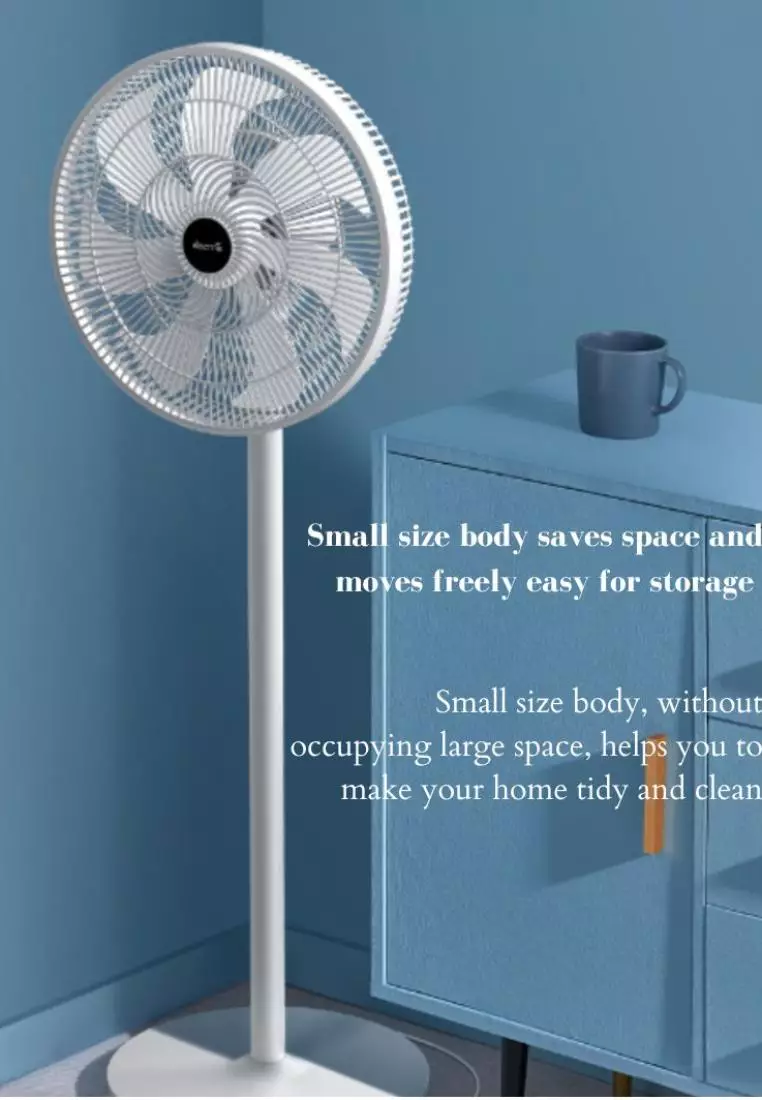 Buy Deerma FD10W Electric Fan Stand Wall Desk Fan Low Noise 3 File Wind