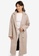 JACQUELINE DE YONG grey and beige Emma Long Coat 09246AA369EC1CGS_1