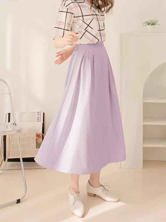 Elastic waist best sale skirt pink