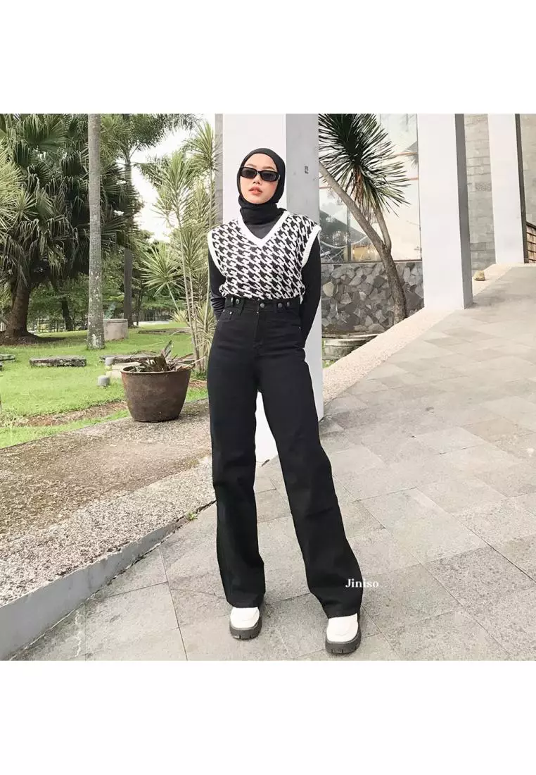 Highwaist Adjustable Baggy Jeans 443 UNDER AGE