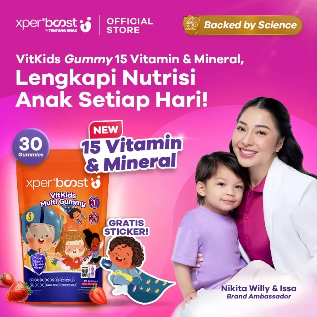Expert Care Boost VitKids Gummy Multivitamin 30 pcs - Supplemen Vitamin & Mineral Anak