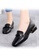 Twenty Eight Shoes black Top Layer Cowhide Knot Buckle Loafers VL8932 AC685SH6D82180GS_2