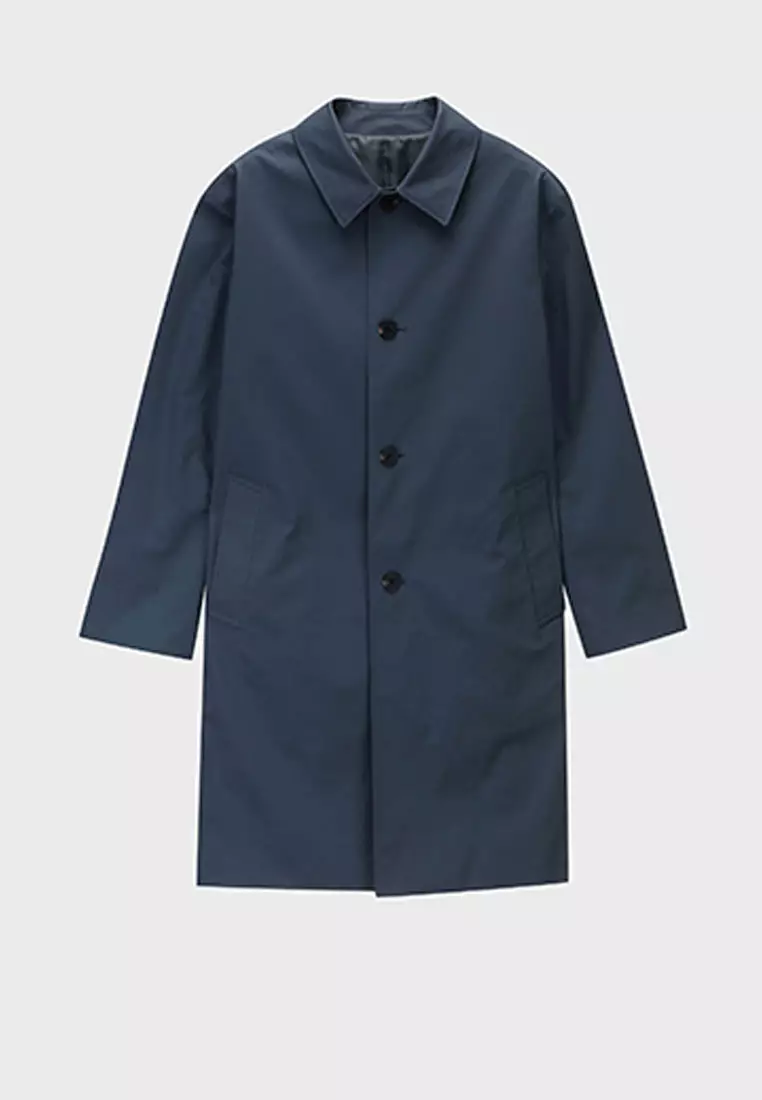 Men blocktech clearance single breasted coat