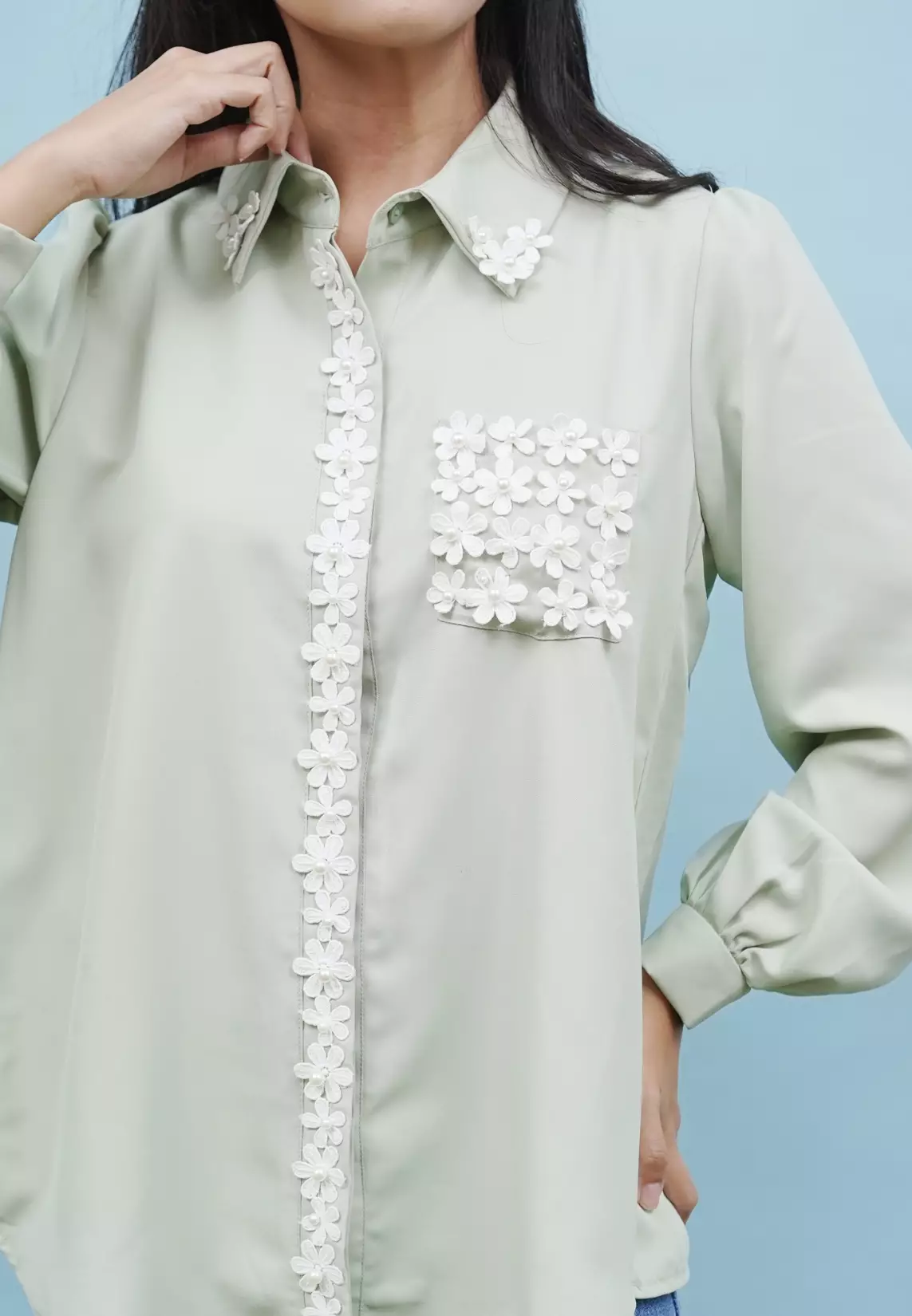 Lalisha Shirt - Sage