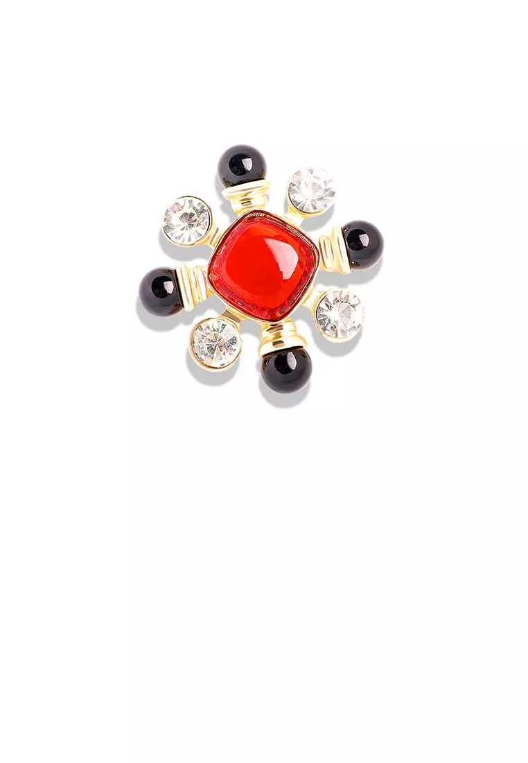 Buy Glamorousky Fashion and Elegant Plated Gold Cross Geometric