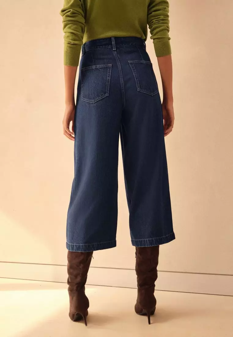 N.Premium High Rise Culotte Jeans