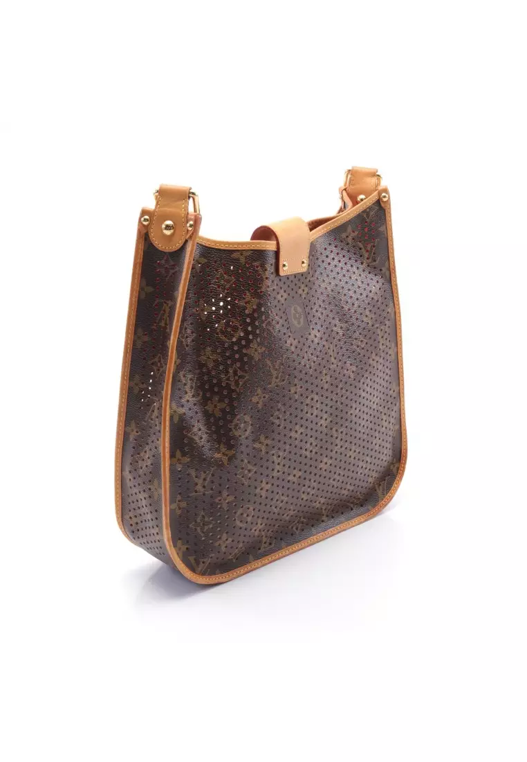 LOUIS VUITTON Monogram Perforated Musette Green Bag Limited Edition