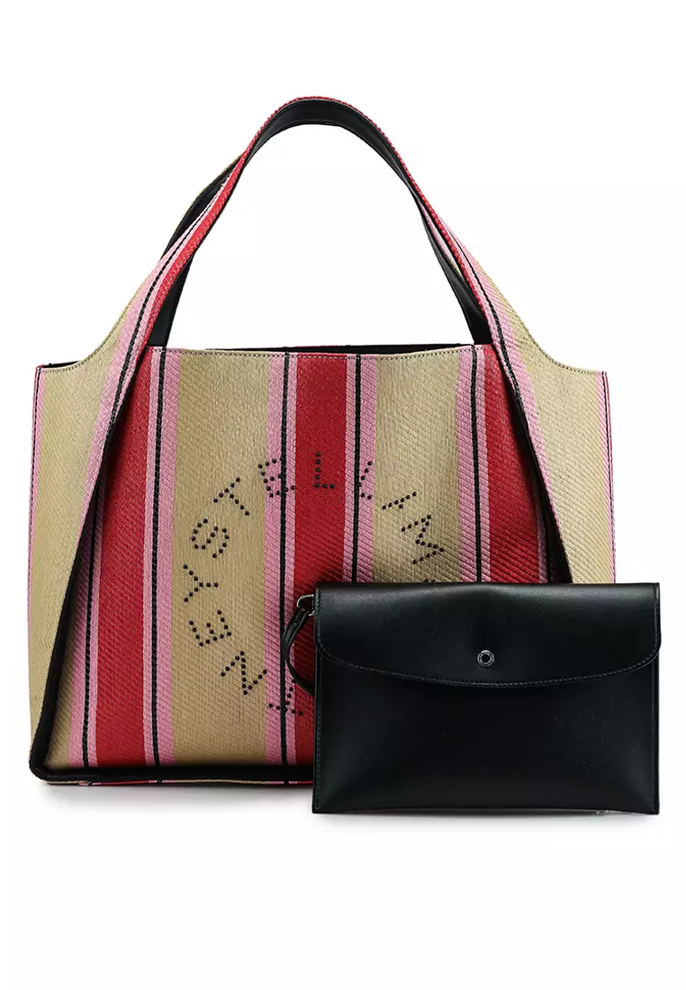 Stella McCartney Stella Logo Raffia Tote Bag (ik) 2025 | Buy