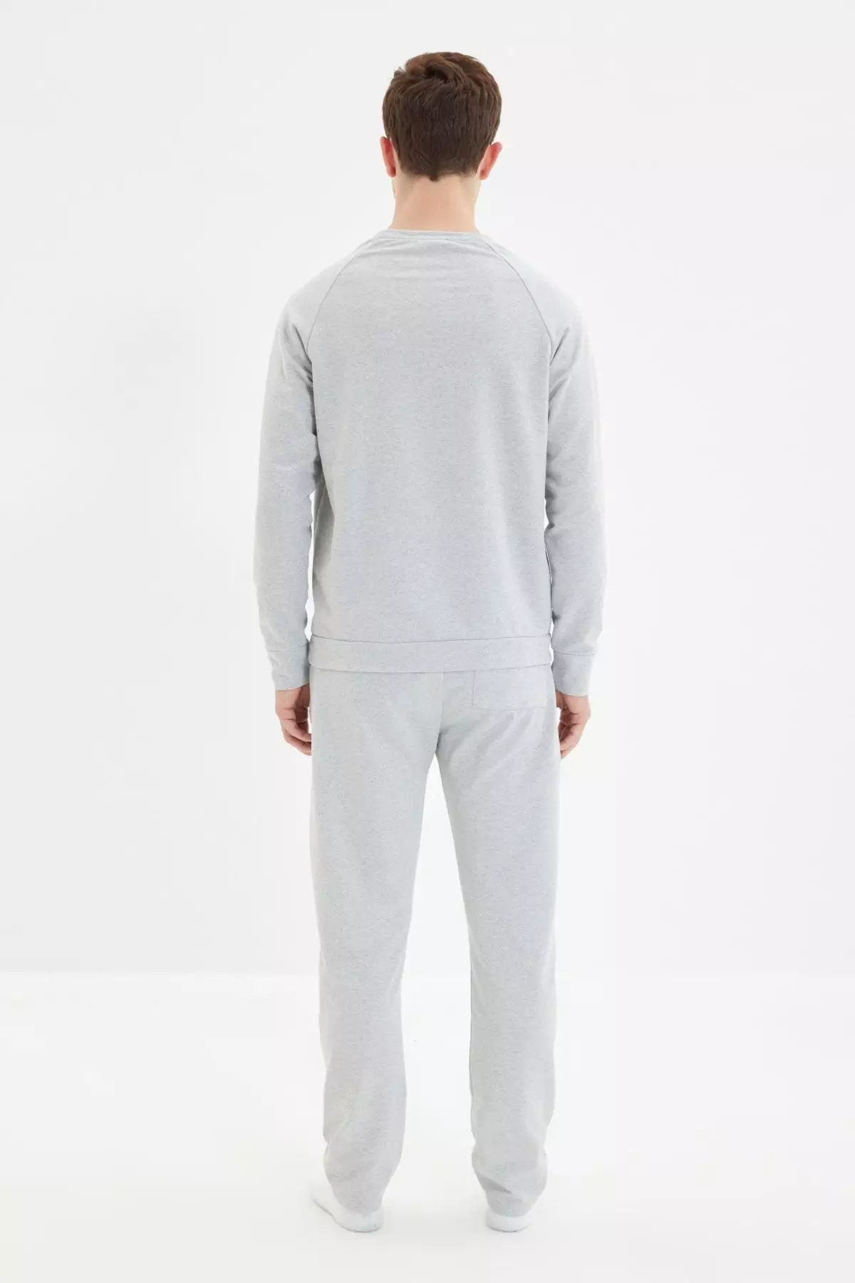 Gray Regular Fit Pajama Set TMNAW22PT0510