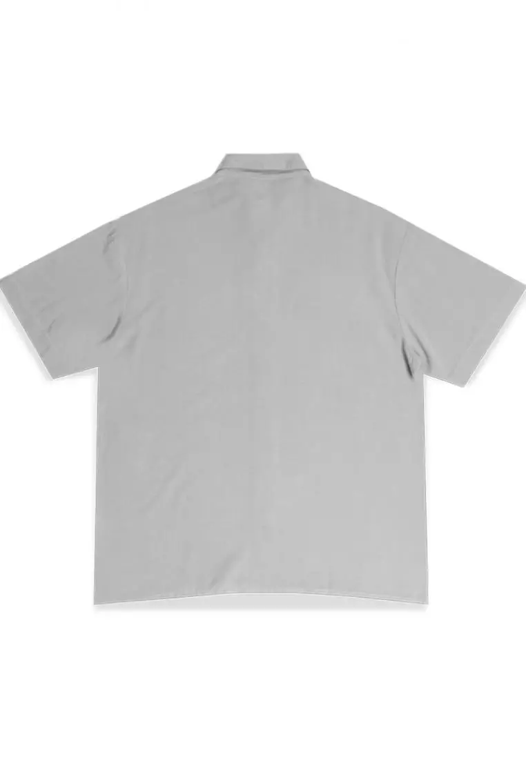 NTA20 Kemeja MKM Men Basic Polos Abu With Pocket