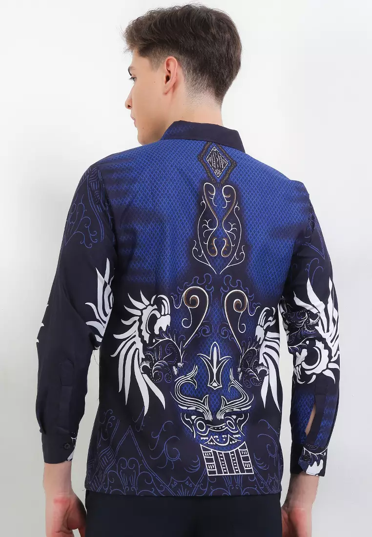 Toba Kemeja Batik Exclusive Premium Pria Casual Modern Lengan Panjang