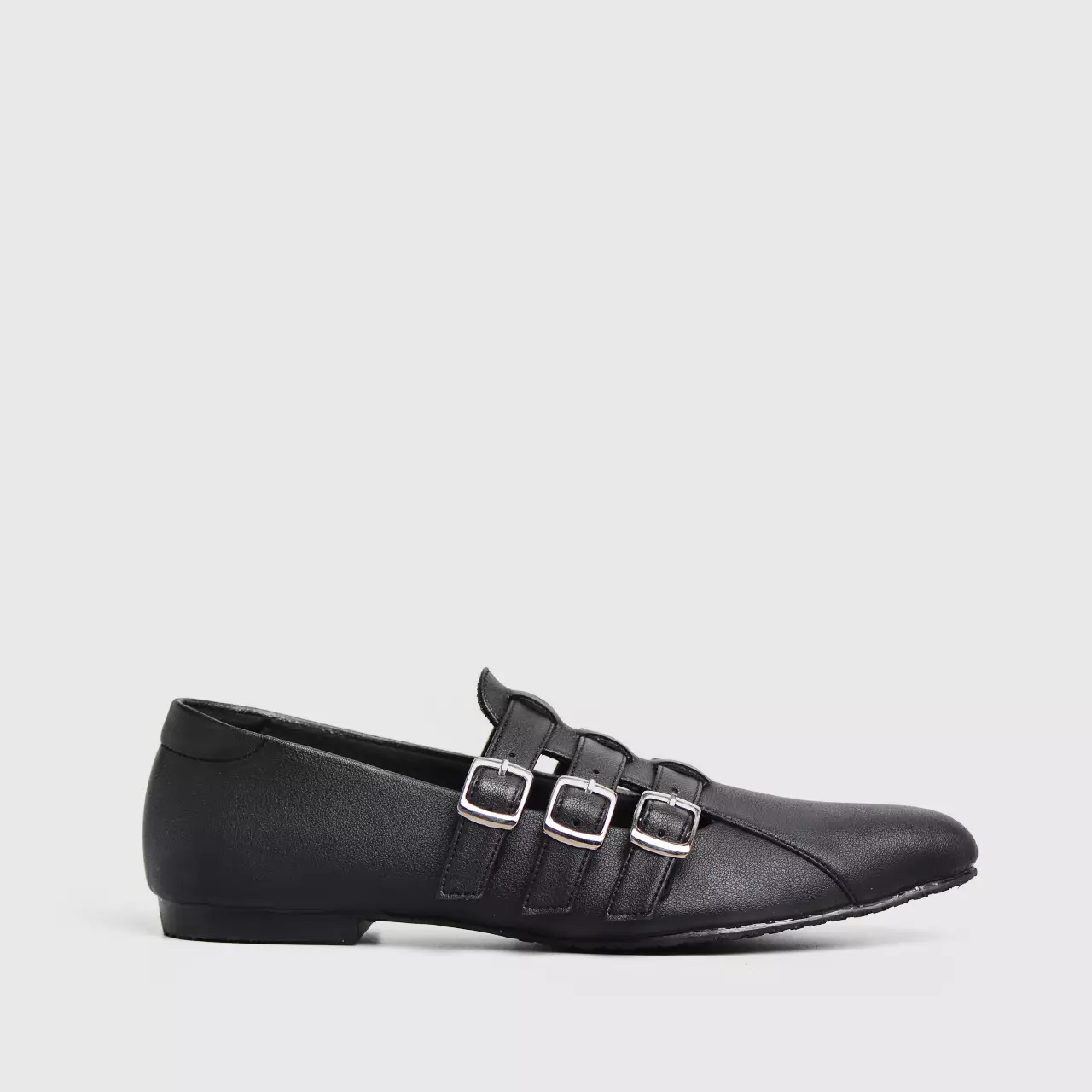 Adorable Projects - Strapia Pointy Flat Black - Sepatu Wanita
