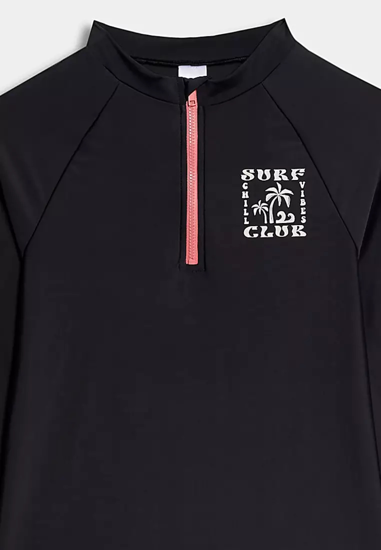 2Pc Rash Vest Swim Set