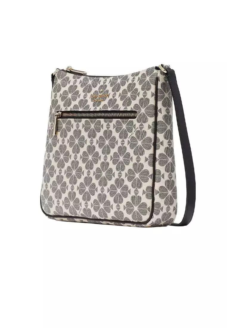 Signature Spade Flower Swingpack Crossbody Bag Black Multi KG481