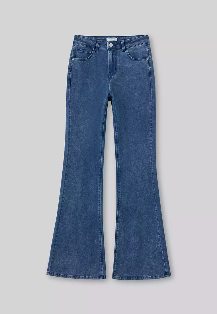 HAILEY C HIGH-RISE FLARED JEANS FOR WOMAN GIRL PN11067