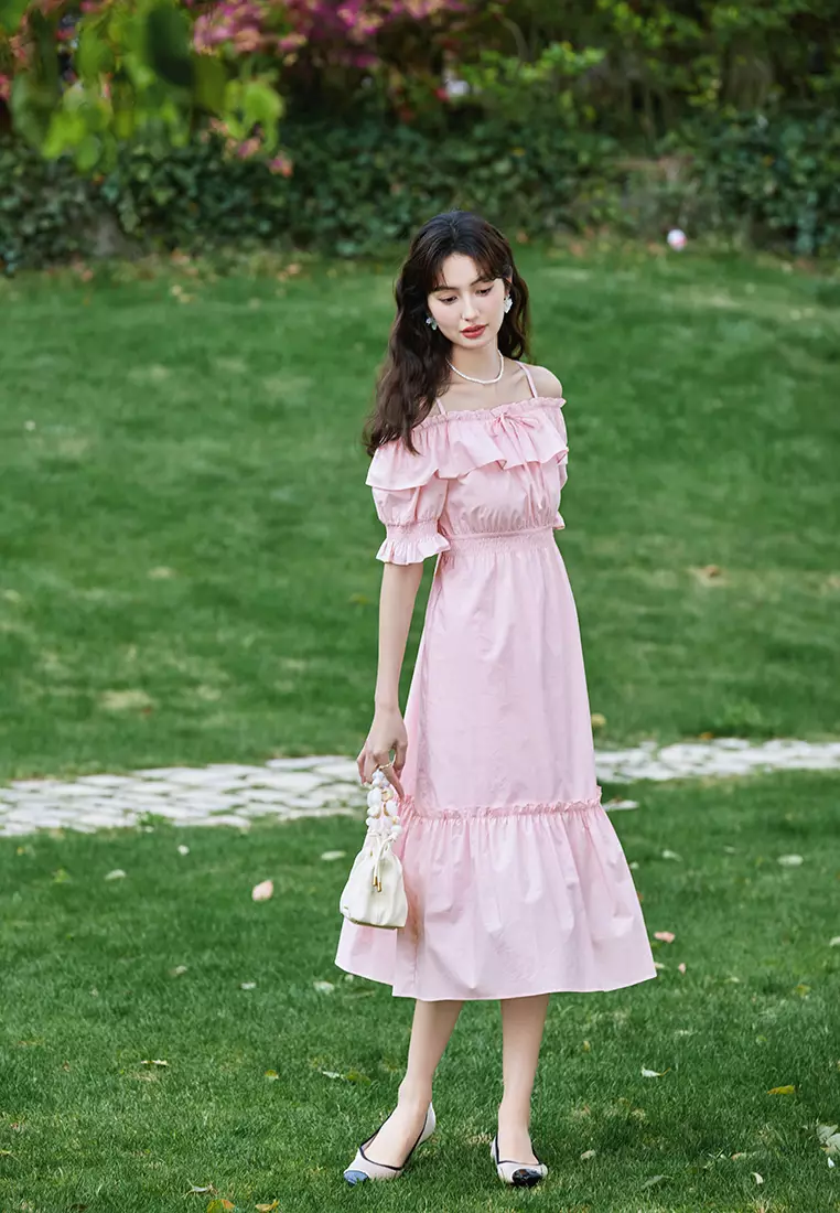 Off-The-Shoulder Bridesmaid Dress