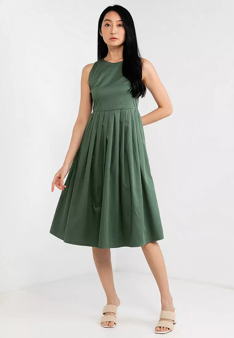 Electro Denim Lab Pleated Dress