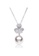 A.Excellence silver Premium Japan Akoya Sea Pearl  8.00-9.00mm Clover Necklace 4D9B2AC47122AEGS_1