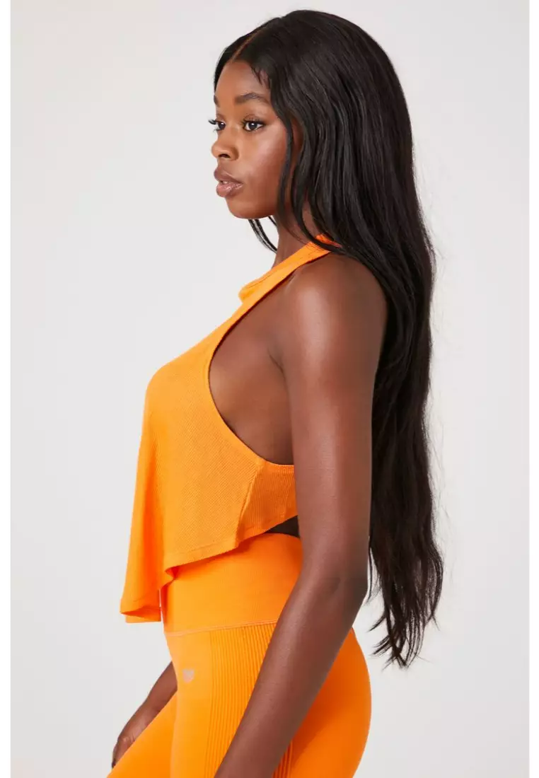 Buy FOREVER 21 Active Cropped Racerback Tank Top 2024 Online