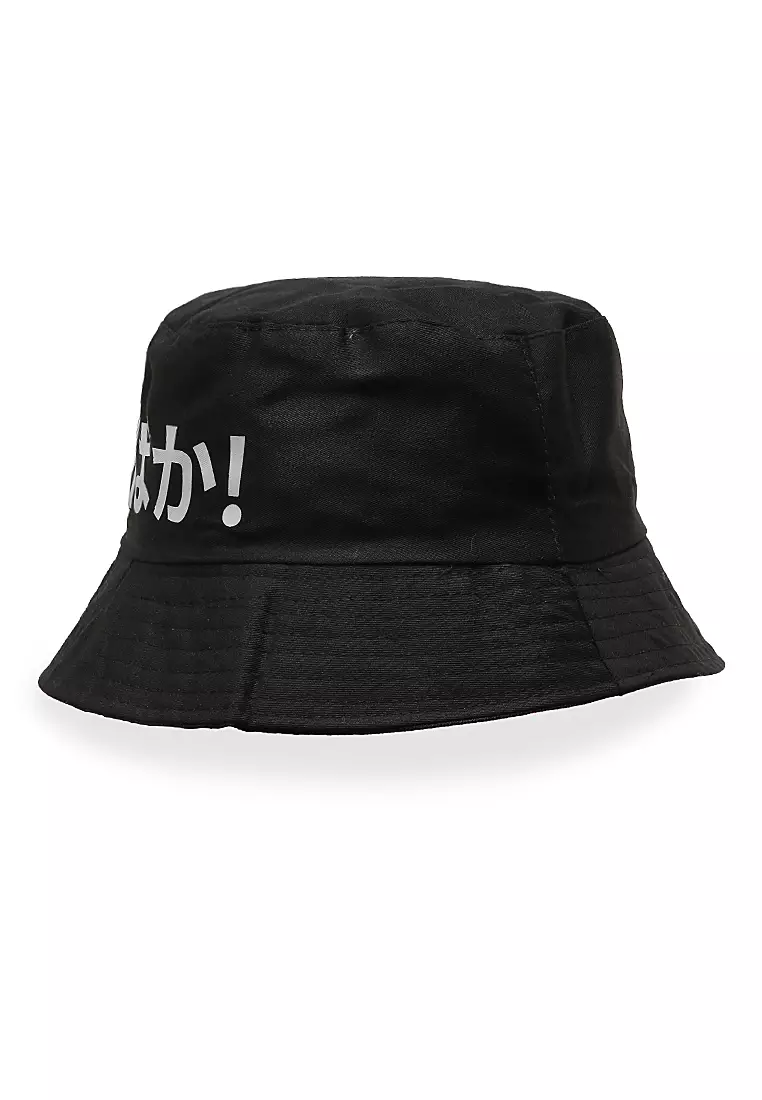 Zorke Bucket Hat Pria Casual Stylish Motive Baka Comfortable Material Drill ORIGINAL - Black