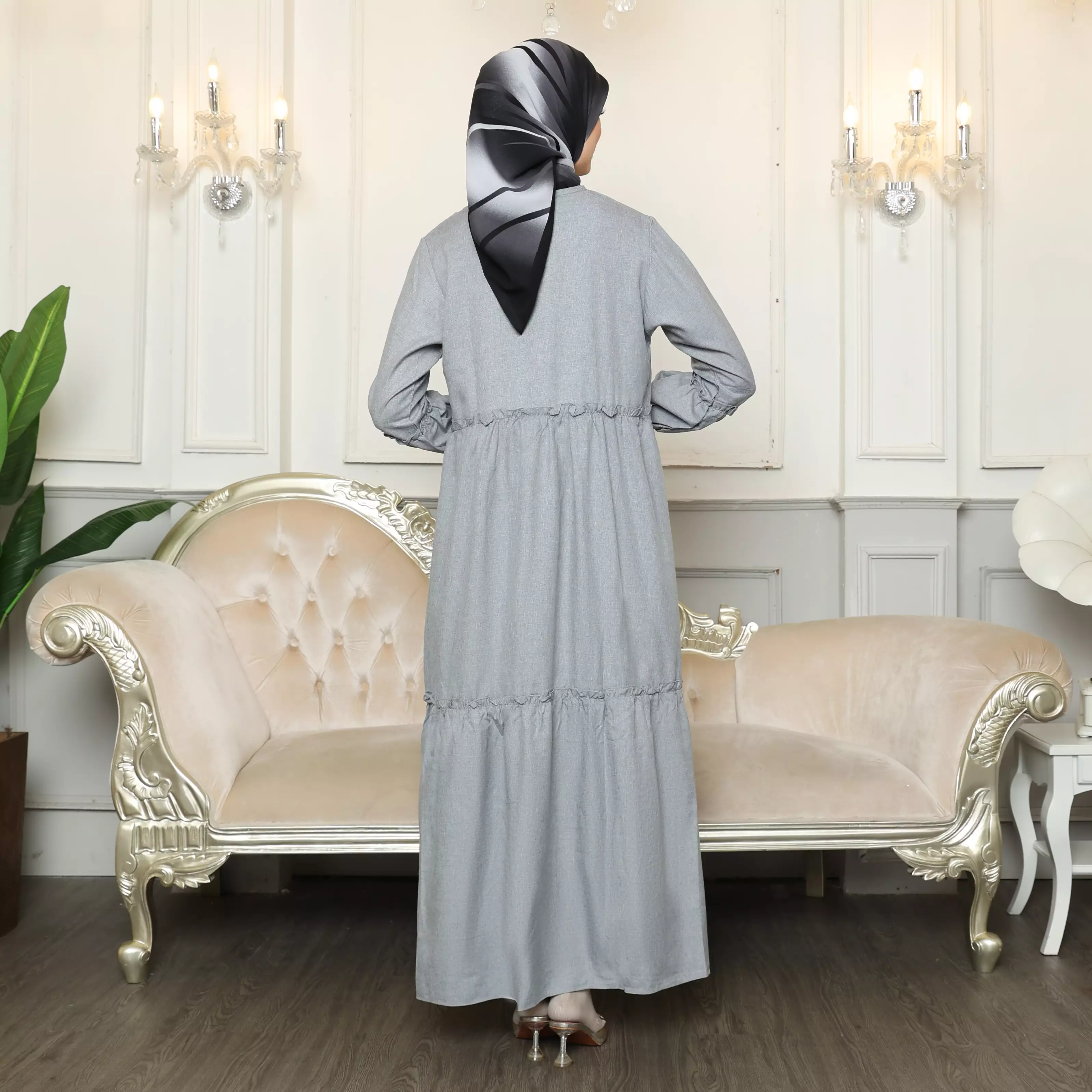 Gamis Sarimbit Wanita GMS 04 Grey