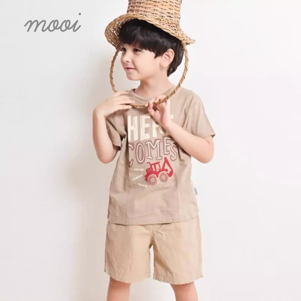 Mooi Celana Pendek Anak Chinos Short - Khaki
