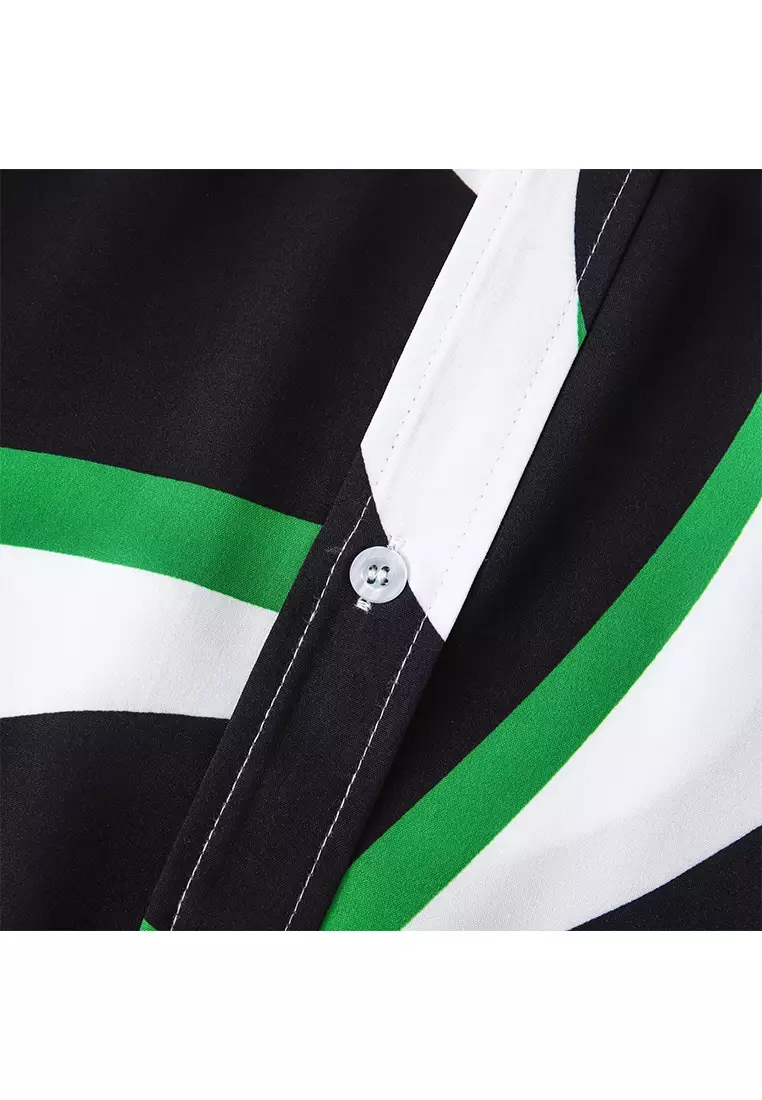 Hawaiian Print Short-Sleeved Shirt YL-C249