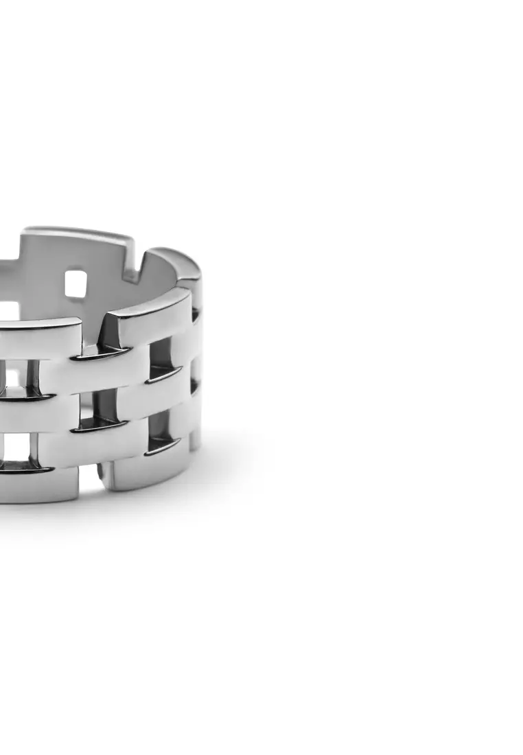 5-Link Ring Silver - Unisex Ring for women and men stainless steel Ring DW Official Authentic Original