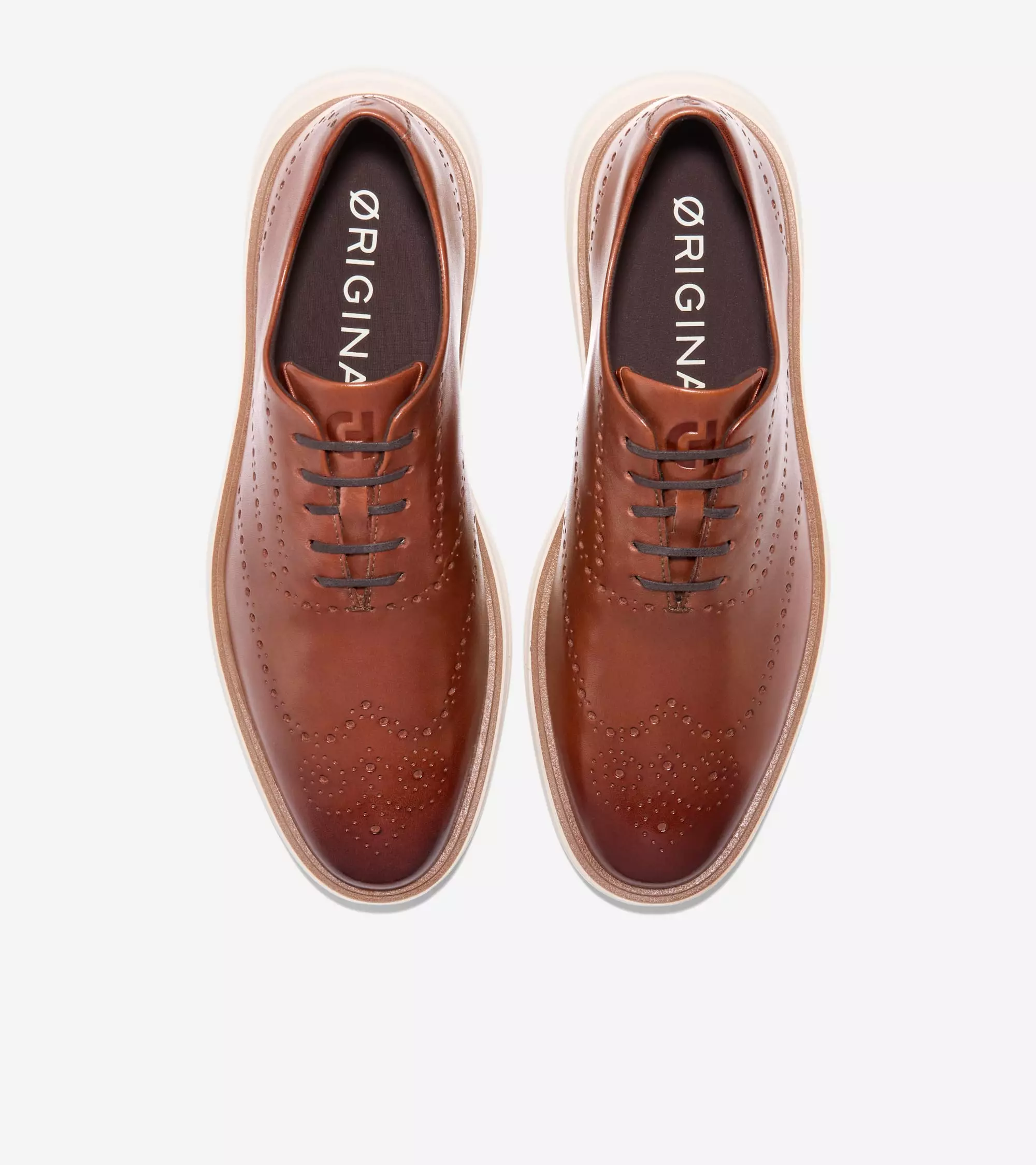 Cole Haan Men Originalgrand Cityspectre Wingtip Oxfrds - (Brown)