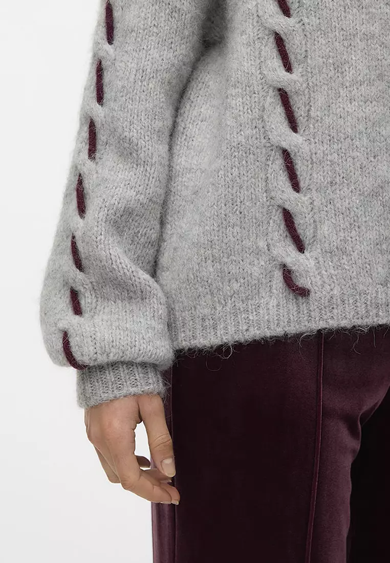 Round Neck Handstitch Sweater