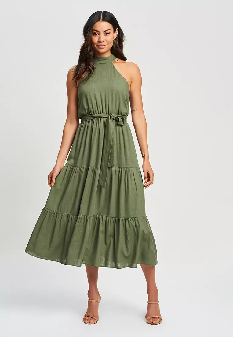 Buy Tussah Karlia Midi Dress Online Zalora Malaysia