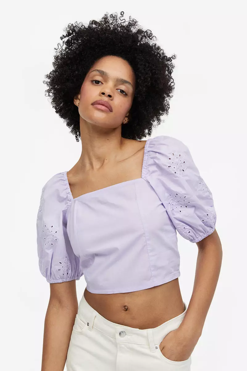 H&m puff shop sleeve top