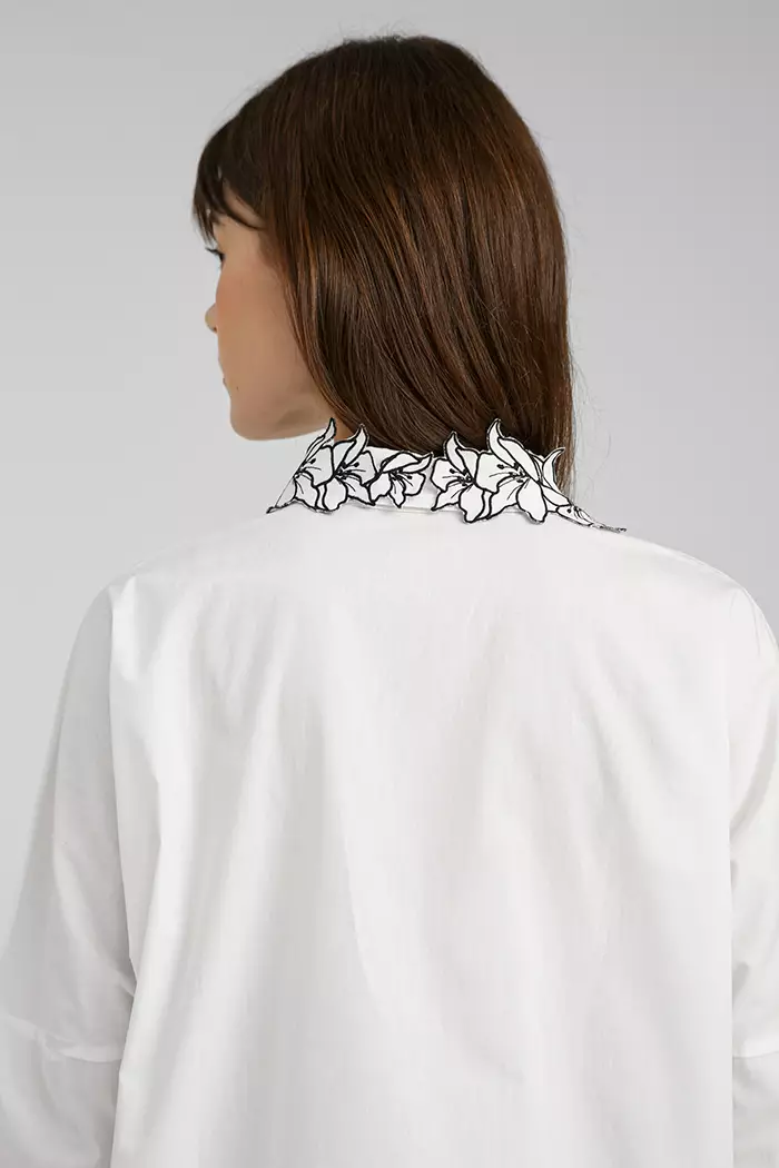 COTTONINK - Atasan Kemeja Wanita Off-white Lily Devon #CottoninkxAlvinxki