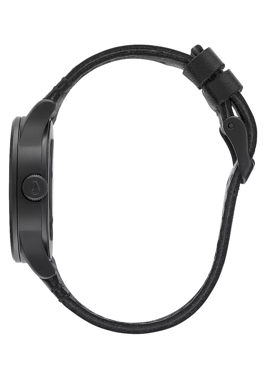 NIXON SENTRY 38 LEATHER BLACK/WHITE