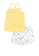 LC WAIKIKI yellow Square Collar Girls Shorts Pajamas Set 1674EKA49B97E7GS_2