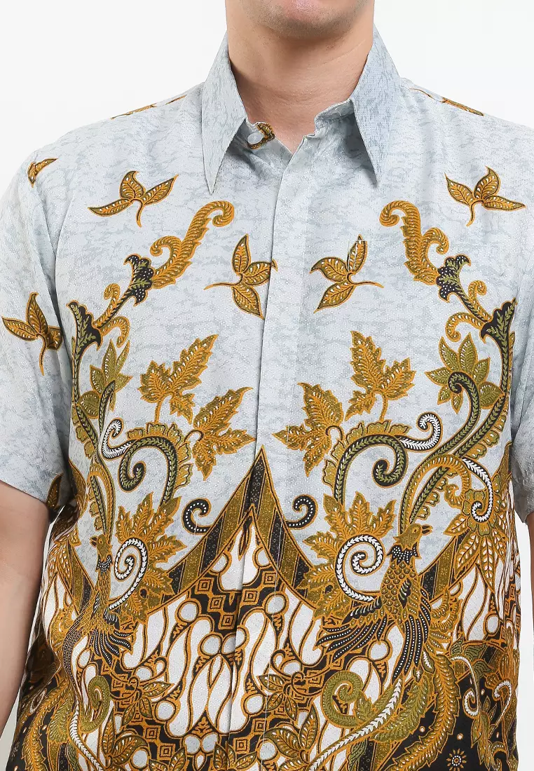Arthur Shirt Kemeja Batik Doby Pria Pendek