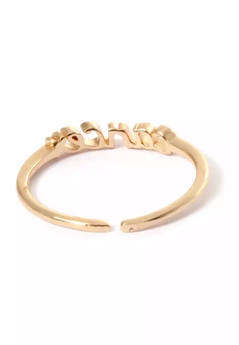 Ring Casual Rasi Bintang Perhiasan Aksesoris Fashion Wanita Gold - Cancer